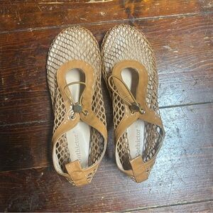 Gothicore patent leather and netted shoe size 7.5